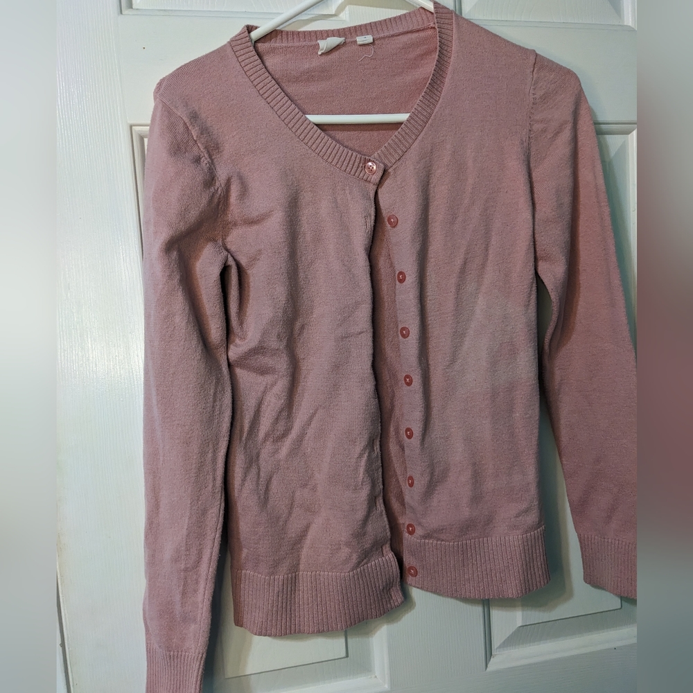Gap women's dusty rose colored cardigan size S